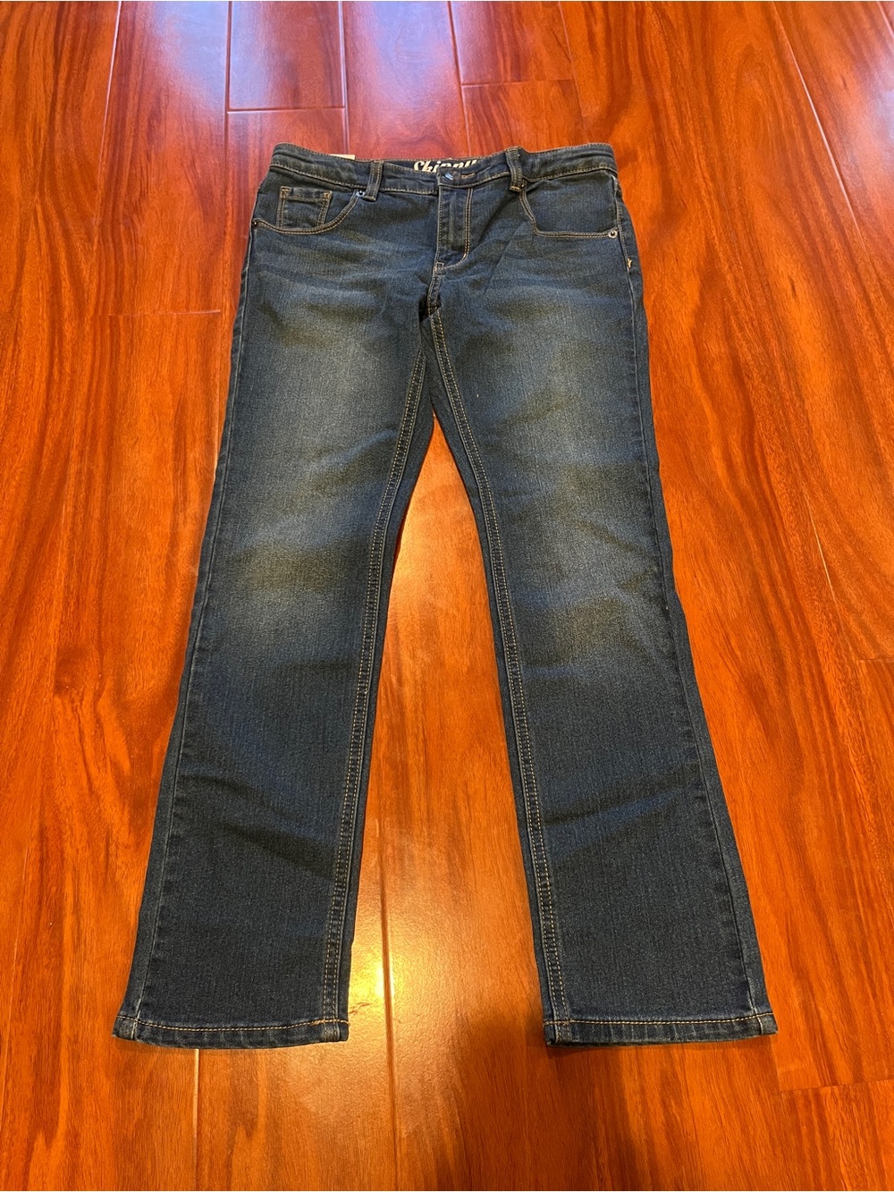 Classic Dark Blue Kids  Skinny Fit Denim Jeans - Size 10